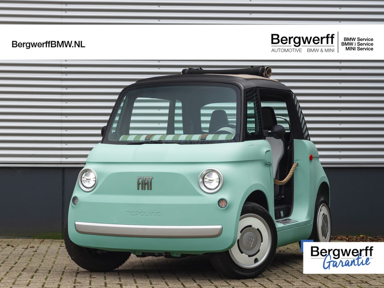 Fiat Topolino - Dolcevita - DIRECT BESCHIKBAAR Telefoonhouder, Bagagerek achter, Dolcevita Box, koffernet - AutoWereld.nl