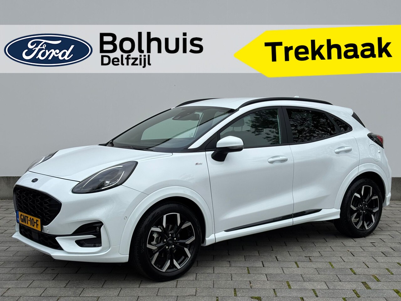 Ford Puma - EcoBoost Hybrid 125 pk ST-Line X Trekhaak | Camera | LED | B&O | Half leer | 18" | Apple C - AutoWereld.nl