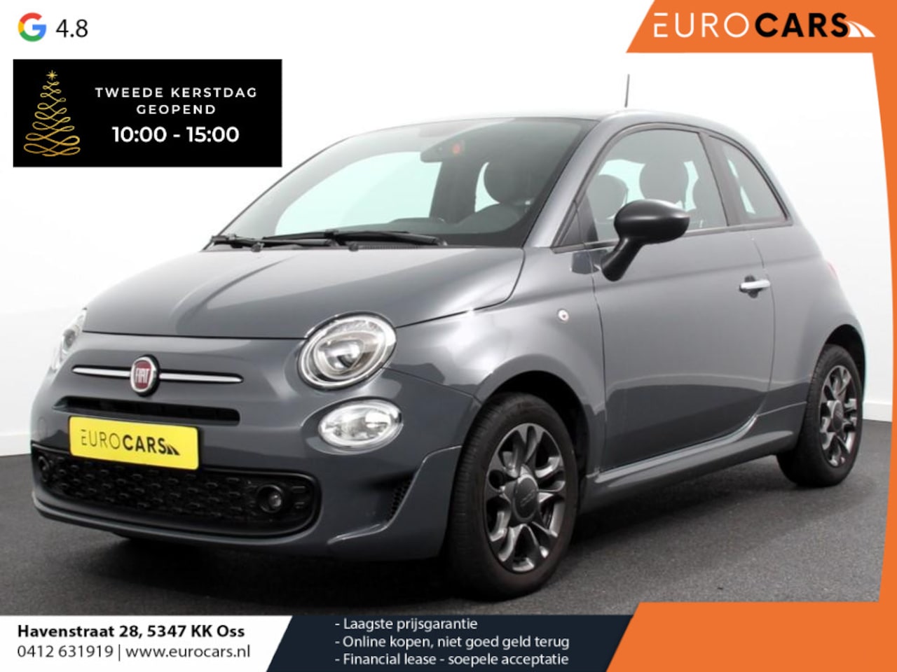 Fiat 500 - 1.0 Hybrid Connect | Airco | Cruise Control | Lichtmetalen Velgen | Dab | Extra Getint Gla - AutoWereld.nl