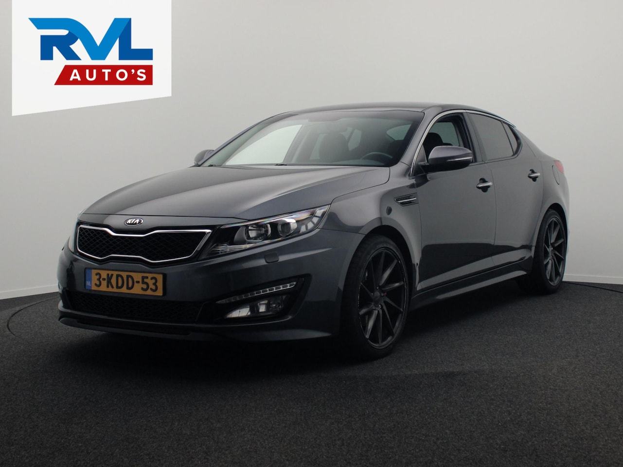 Kia Optima - 2.0 CVVT Hybrid Super Pack Leder Navigatie Camera Climate-control * Origineel Nederlands * - AutoWereld.nl