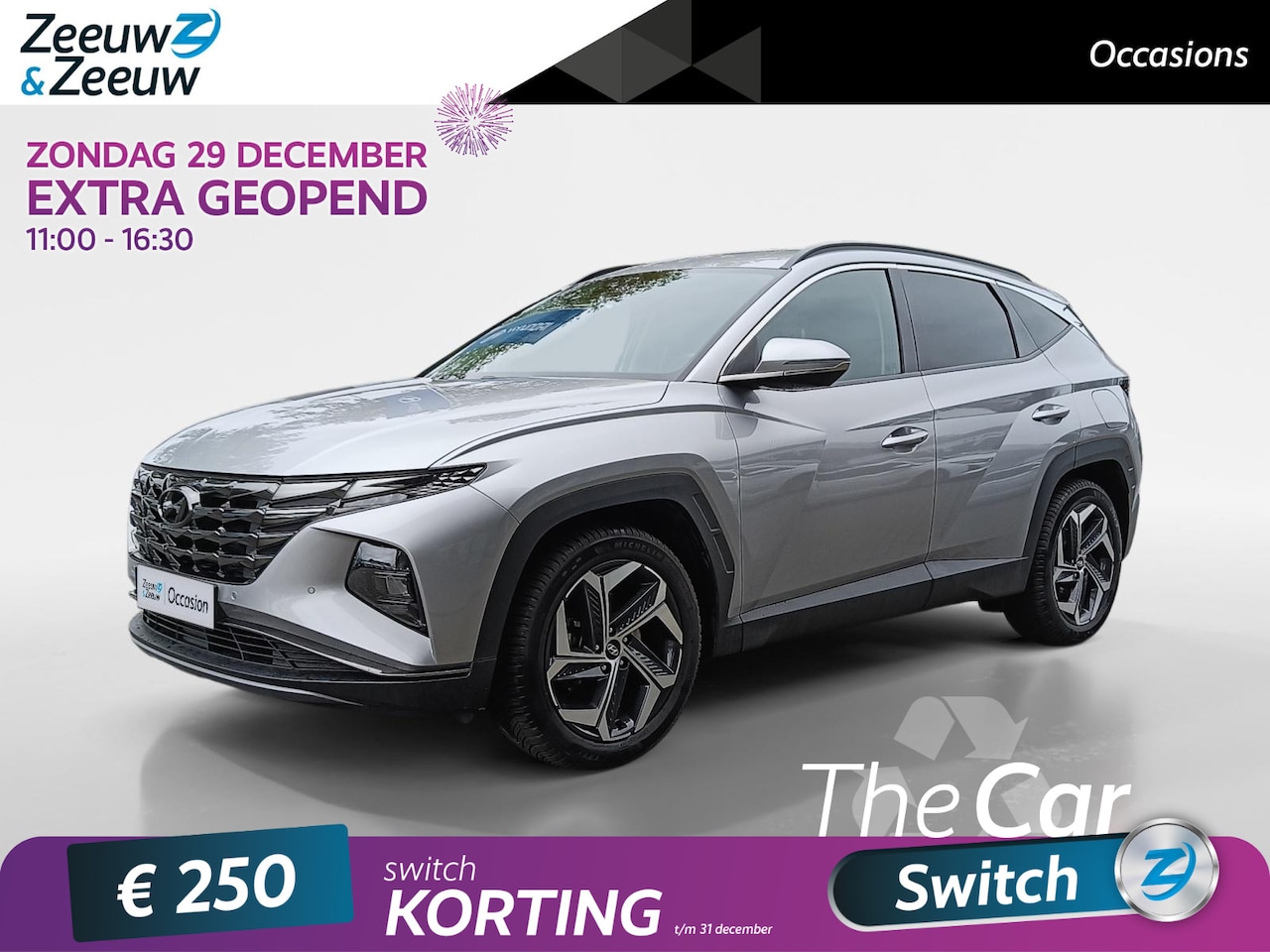 Hyundai Tucson - 1.6 T-GDI PHEV Comfort 4WD Navigatiesysteem | Parkeercamera | Cruise control - AutoWereld.nl