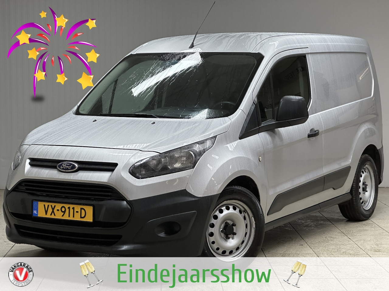 Ford Transit Connect - 1.6 TDCI L1 Ambiente/ Zij-Schuifdeur rechts/ Airco/ C.V. Afstand/ Elek. pakket/ Bluetooth/ - AutoWereld.nl