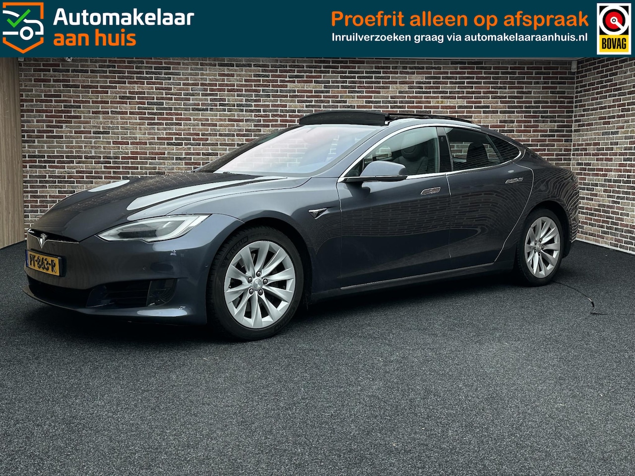 Tesla Model S - 75 Base Open Dak Stoelverwarming Achteruit Camera - AutoWereld.nl