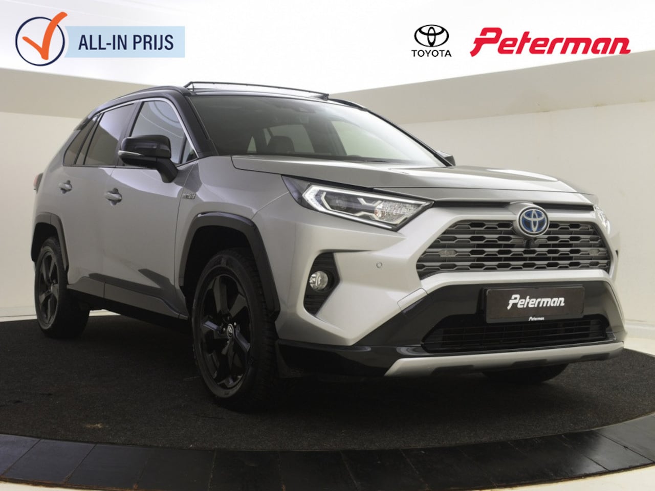 Toyota RAV4 - 2.5 Hybrid AWD Bi-Tone Panoramadak | PDC V+A | Stoelverwarming | - AutoWereld.nl