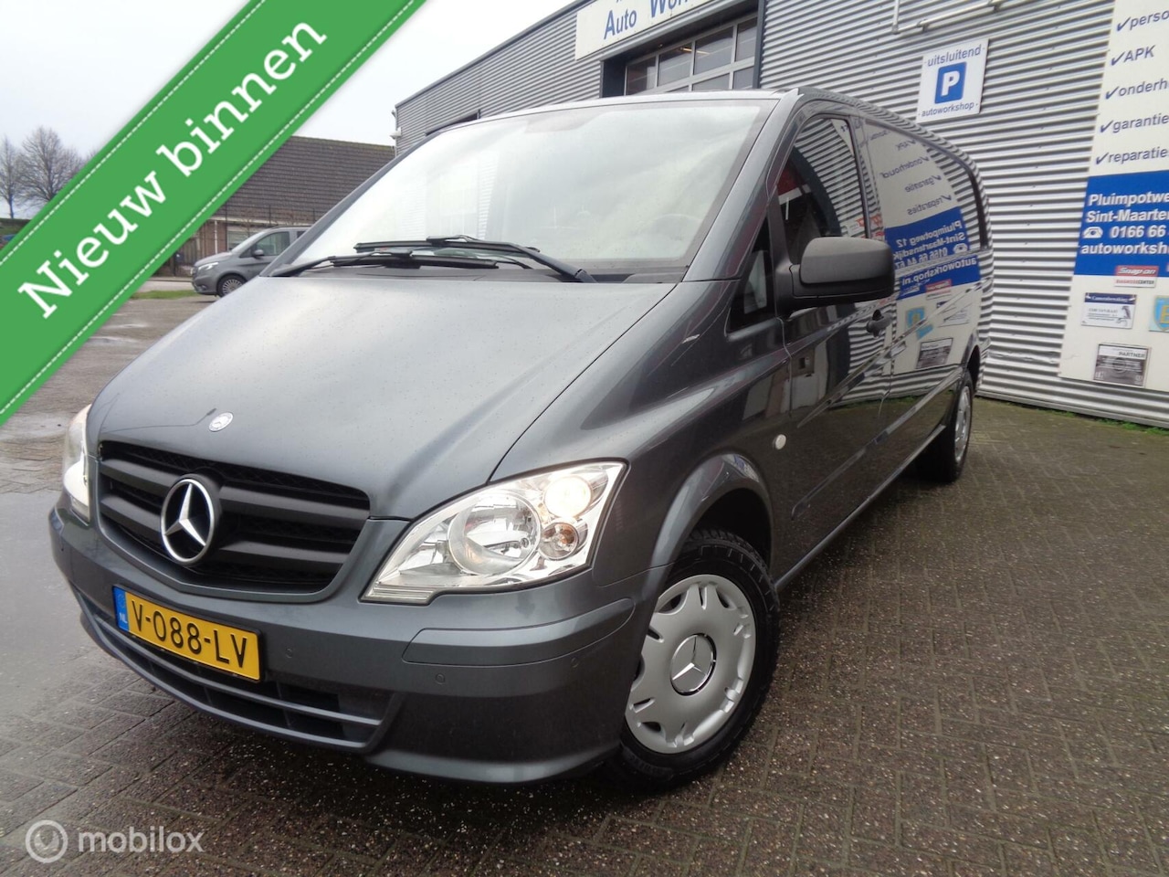 Mercedes-Benz Vito - Bestel 116 CDI 343/Airco/3 zits/LEER/DAB/Apple carplay/2 achter deuren/Trekhaak 2500kg - AutoWereld.nl