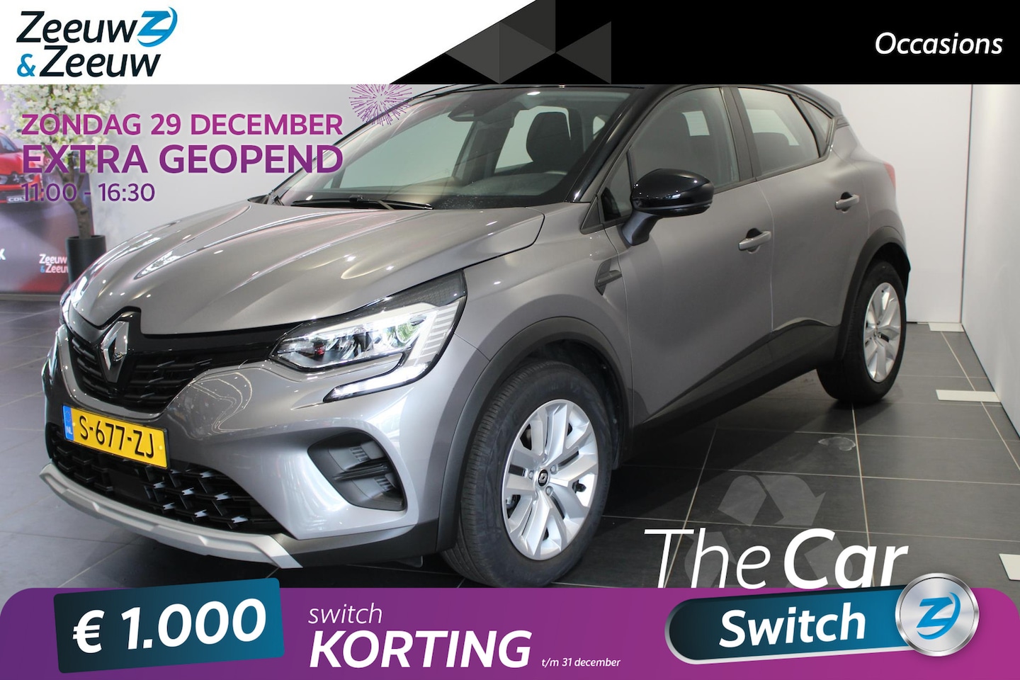 Renault Captur - 1.0 TCe 90 evolution | airco | navigatie | lage kilometerstand | parkeersensoren achter - AutoWereld.nl