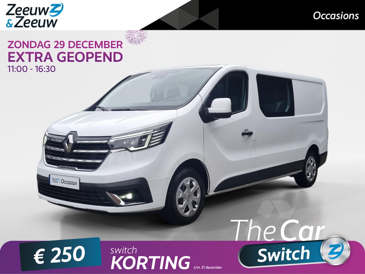 Renault Trafic - 2.0 Blue dCi 110 T29 L2H1 Start DC * Trekhaak * Cruise control * Apple carplay / Android a - AutoWereld.nl