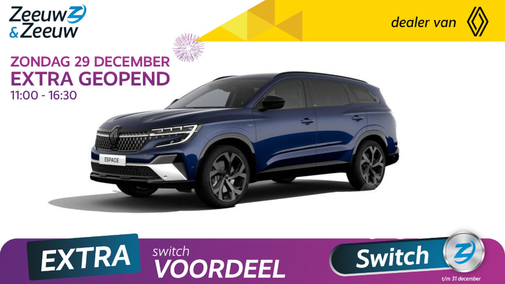 Renault Espace - E-Tech Hybrid 200 esprit Alpine 7p. | Nu te bestellen! | 1.800 euro Zeeuw  & Zeeuw premie - AutoWereld.nl