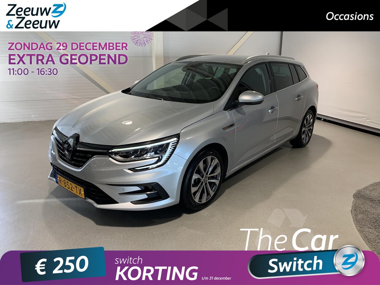 Renault Mégane Estate - 1.3 TCe 140 Techno * lage km stand * trekhaak * lm velgen * groot scherm * - AutoWereld.nl