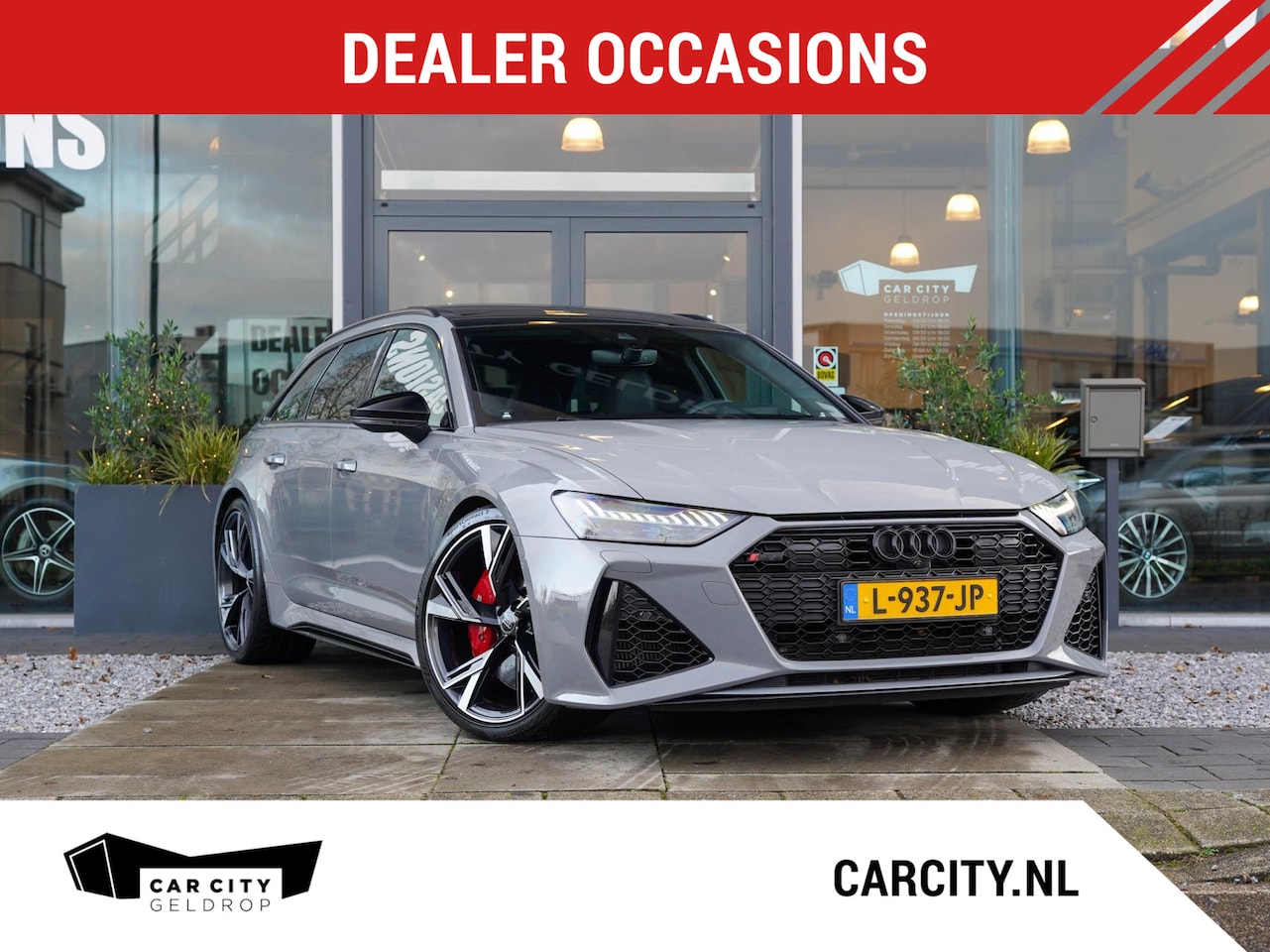 Audi RS6 - TFSI quattro / B&O Adv / RS-sportuitlaat / HUD / 360 / Pano / Ambient / Stl. koeling / RS - AutoWereld.nl