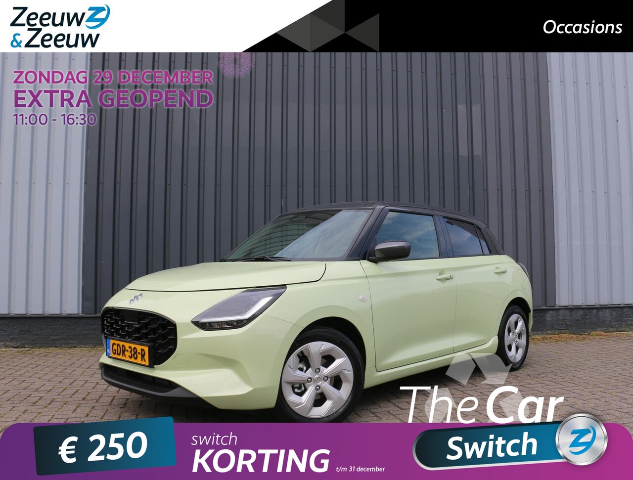 Suzuki Swift - 1.2 Select Smart Hybrid Airco, Adap cruise, LED, Navigatie, Camera, Keyless, LM Velgen - AutoWereld.nl