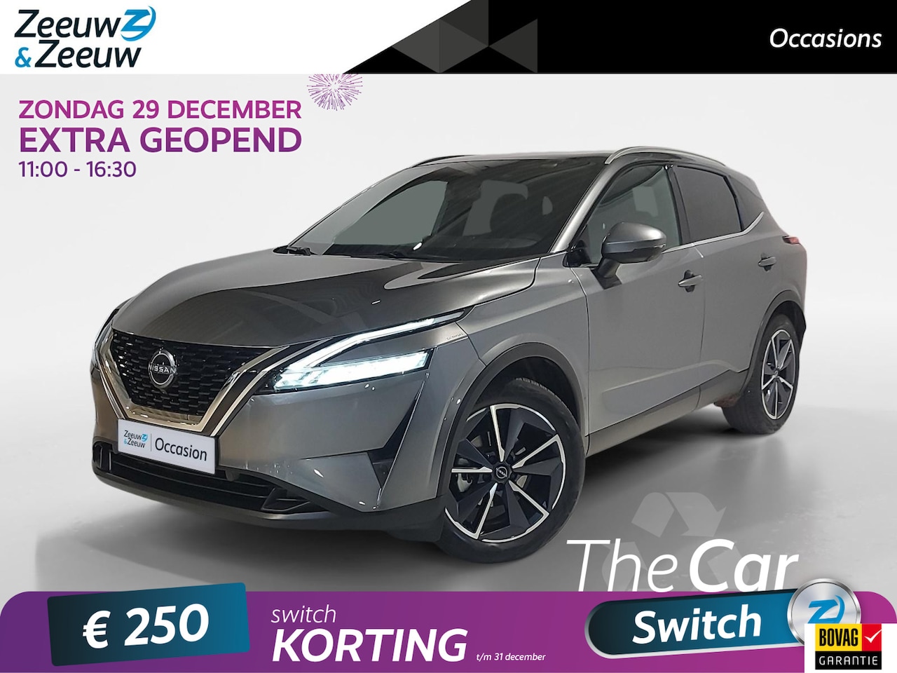 Nissan Qashqai - 1.3 MHEV Xtronic Tekna |Panoramisch Dak| Parkeersensoren v+a - AutoWereld.nl