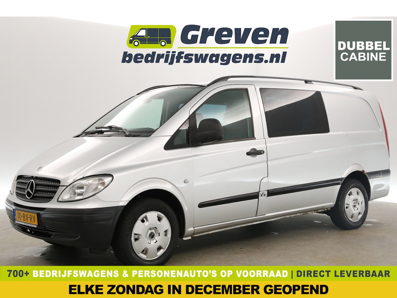 Mercedes-Benz Vito - 111 CDI 320 Lang | APK tot 23-02-2025 | Marge Dubbele Cabine 5 Persoons Airco Stoelverwarm - AutoWereld.nl