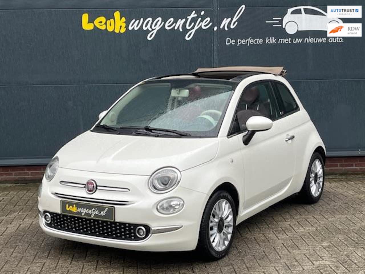 Fiat 500 C - 0.9 TwinAir Turbo Lounge Cabrio *navi *leder - AutoWereld.nl