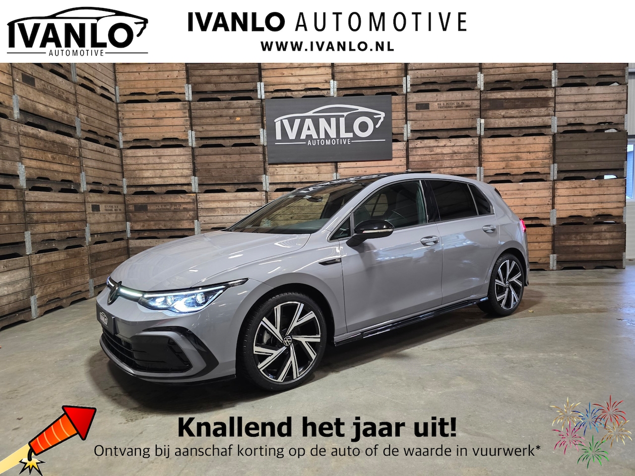 Volkswagen Golf - 1.5 eTSI R-Line Business Pano Camera IQ TOP 18"LM - AutoWereld.nl