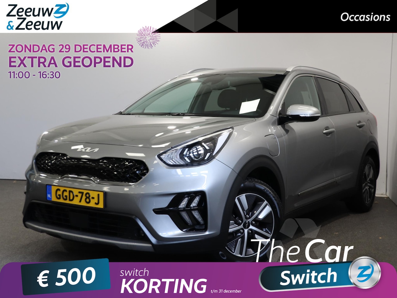 Kia Niro - 1.6 GDi PHEV DynamicLine Edition | Plug-in hybride | Stoel en stuurverwarming | Apple Carp - AutoWereld.nl