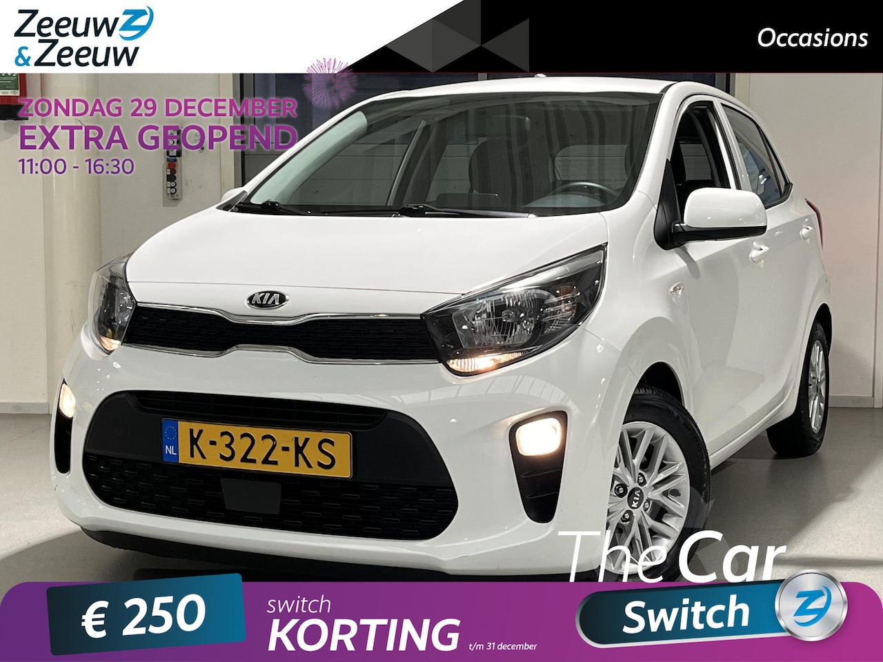 Kia Picanto - 1.0 DPi DynamicLine | Apple Carplay/Android Auto | Airco | Lichtsensor | 14"Lichtmetalen V - AutoWereld.nl