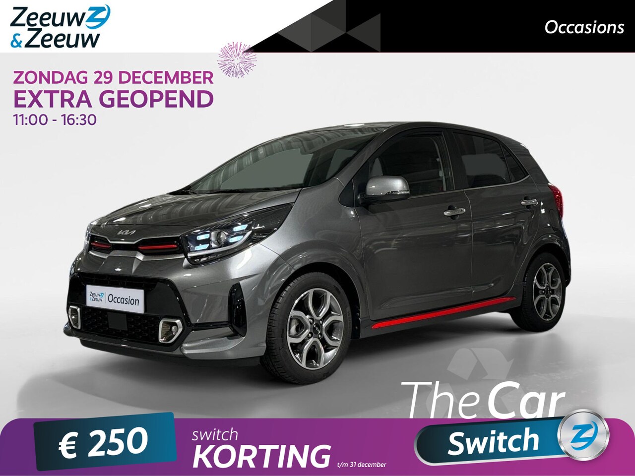 Kia Picanto - 1.0 DPi GT-Line | Navi | Climate control | Cruise control | Achteruitrijcamera | Parkeerse - AutoWereld.nl