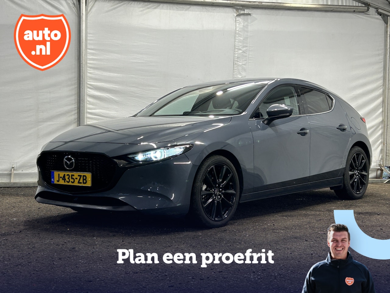 Mazda 3 - 2.0 e-SkyActiv-X M Hybrid 180 Luxury | LED | Lederen bekleding | Rondom Camera | Stoel/Stu - AutoWereld.nl