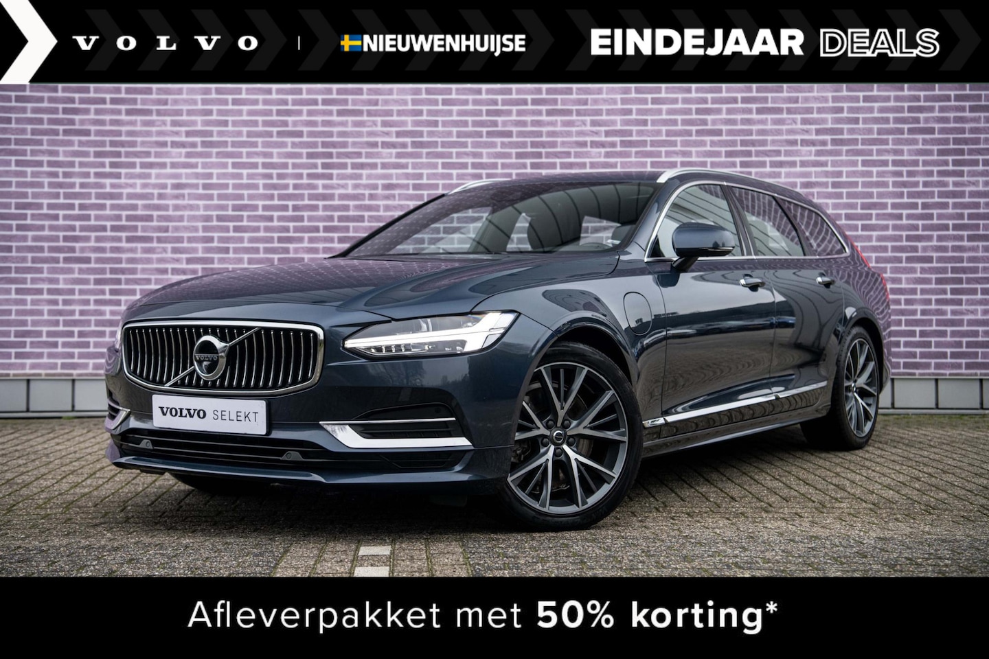 Volvo V90 - 2.0 T8 AWD Inscription | head-up | Panodak | 360 Camera | BLIS | Adapt.Cruise | 19" | Keyl - AutoWereld.nl