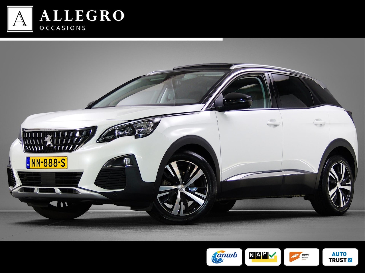 Peugeot 3008 - 1.2 PureTech Première (SCHUIF-/KANTELDAK, ACHTERUITRIJCAMERA, CRUISE CONTROL, LICHTMETALEN - AutoWereld.nl