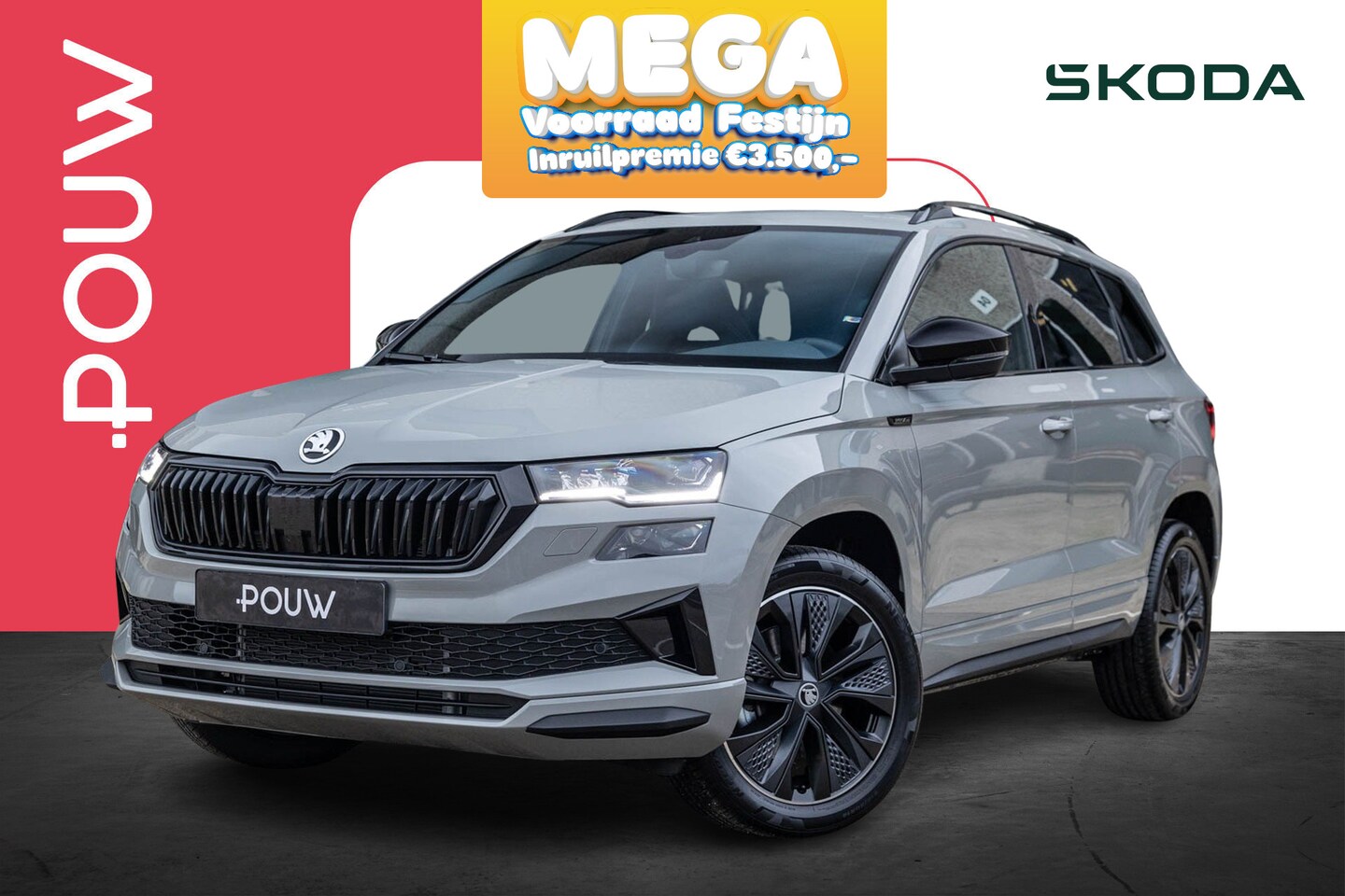 Skoda Karoq - 1.5 TSI 150pk ACT Sportline Business | Panoramadak | Trekhaak Wegklapbaar - AutoWereld.nl