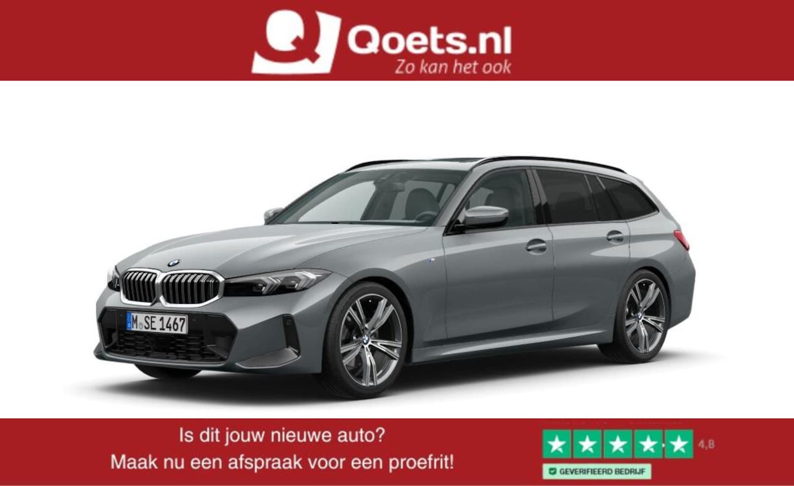 BMW 3-serie Touring - 330i M Sport - Trekhaak - Panoramadak - Sportstoelen - Elektrisch verwarmde voorstoelen - - AutoWereld.nl