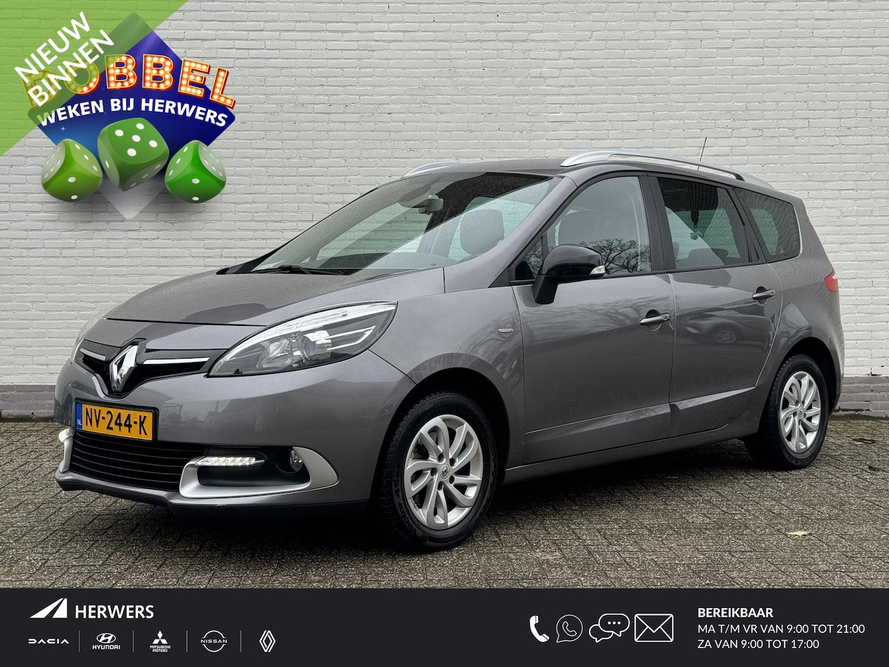 Renault Grand Scénic - 1.2 TCe Limited 7p. / Trekhaak / Navigatie / Parkeersensor / Xenon / Stoelverwarming / Cru - AutoWereld.nl