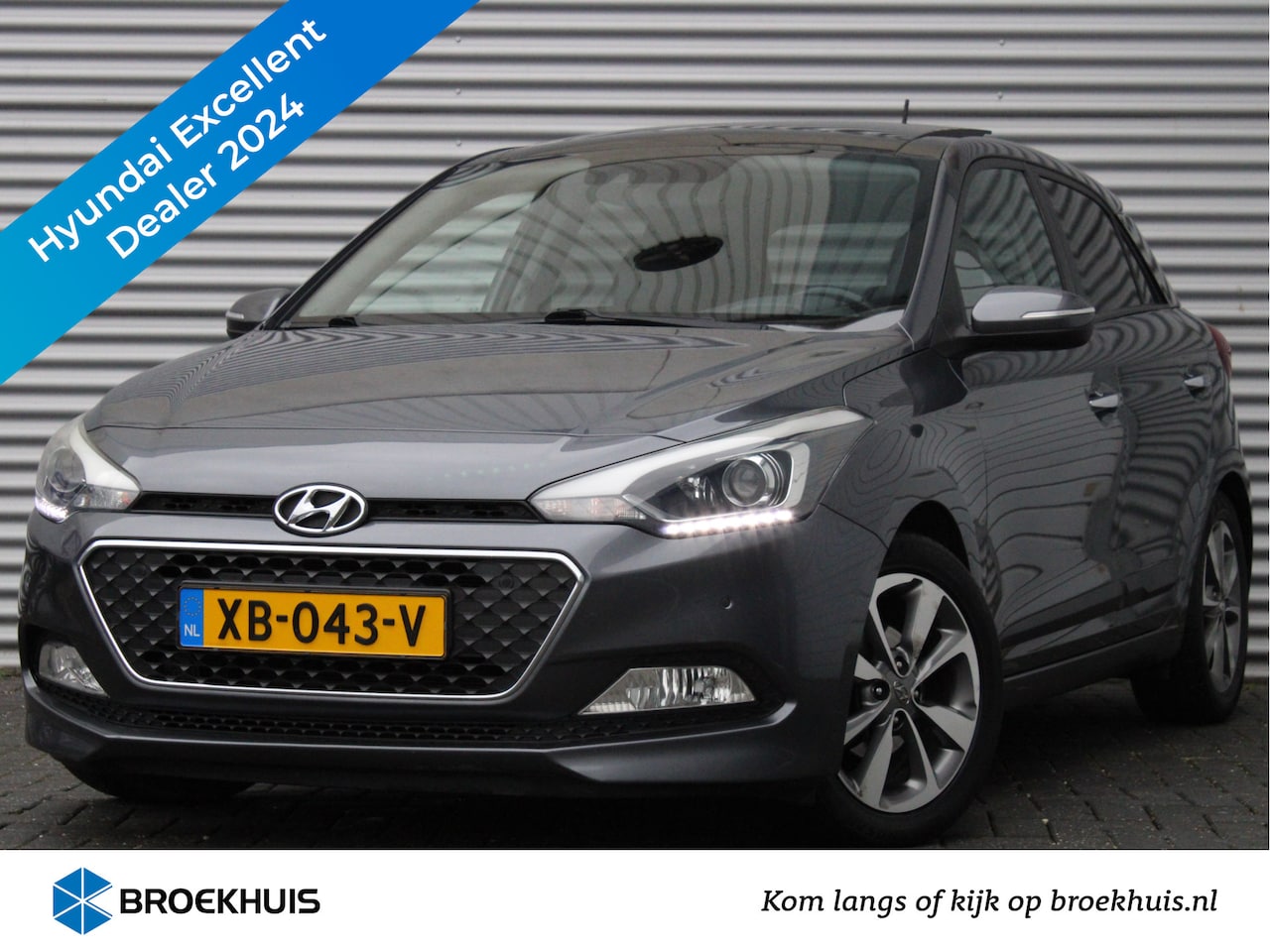 Hyundai i20 - 1.4i i-Catcher 100pk Automaat | Leder | Schuif-/Kanteldak | Trekhaak | Navigatie | Climate - AutoWereld.nl