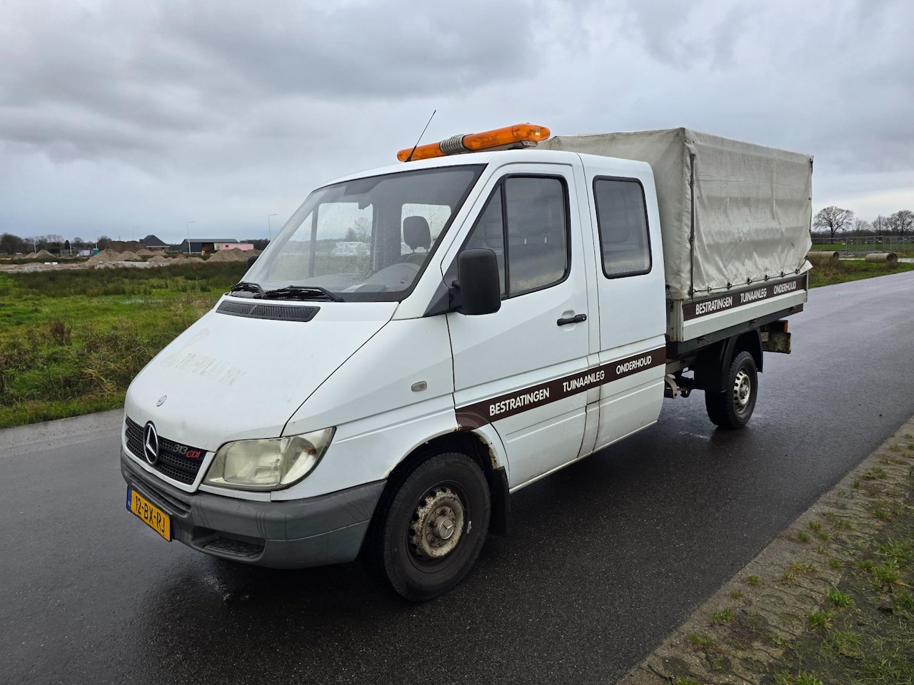 Mercedes-Benz Sprinter - 313 CDI Pick UP LAADBAK HUIF Dubbel Cabine LANG - AutoWereld.nl