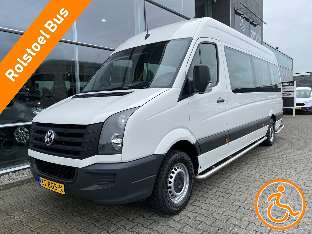 Volkswagen Crafter - Rolstoelbus / Personenbus 35 2.0 TDI L3H2 BM (Zeer nette en extra lange Rolstoelbus met 6 - AutoWereld.nl