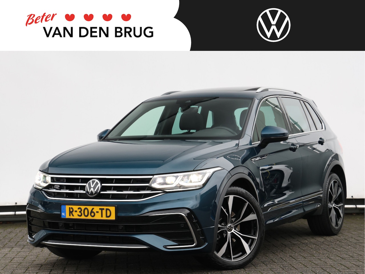 Volkswagen Tiguan - 1.5 TSI R-Line Business 150pk DSG | LED Matrix IQ | Panoramadak | 20" Misano velgen | - AutoWereld.nl