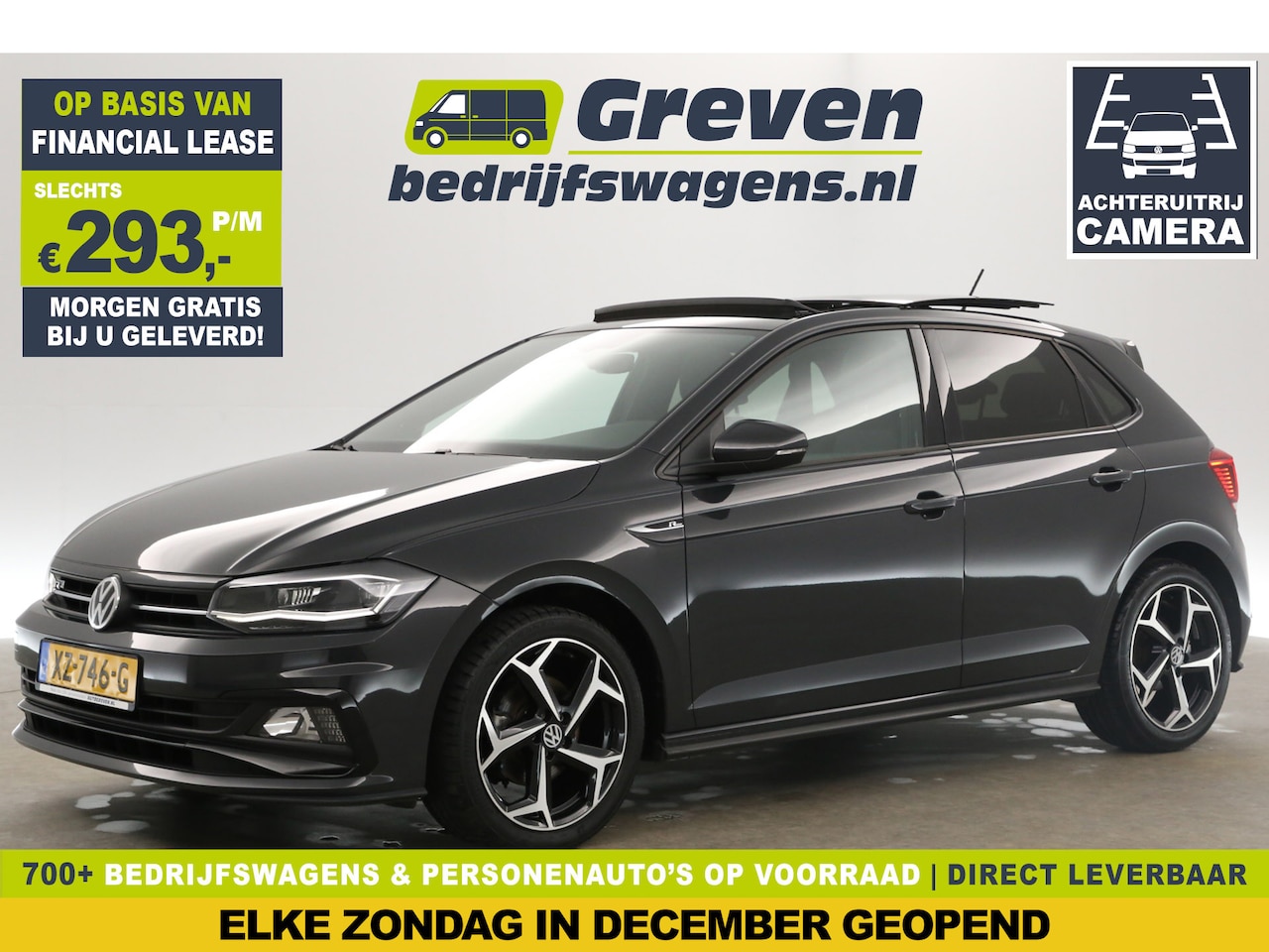 Volkswagen Polo - 1.0 TSI R-line 116PK Pano Adaptive-Cruise Clima Camera Carplay Navi LED Virtual PDC 17''LM - AutoWereld.nl