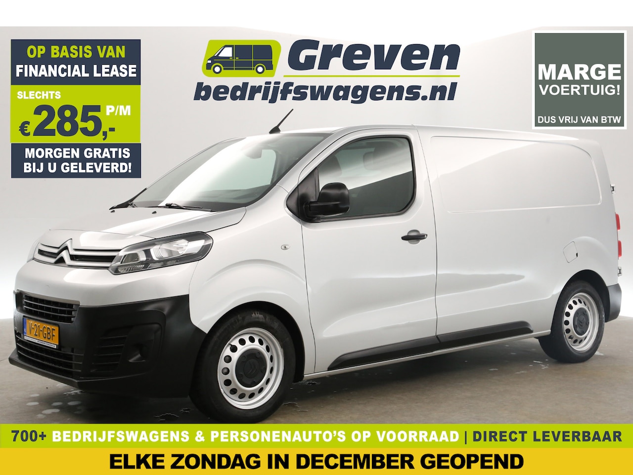 Citroën Jumpy - 1.6 BlueHDI L2H1 | Marge | Airco Carplay Cruise Navi PDC Metallic - AutoWereld.nl