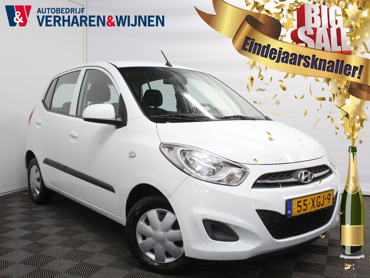 Hyundai i10 - 1.1 i-Drive Cool AIRCO | CV | ABS | ISOFIX | STB | ELRM | MP3 - AutoWereld.nl