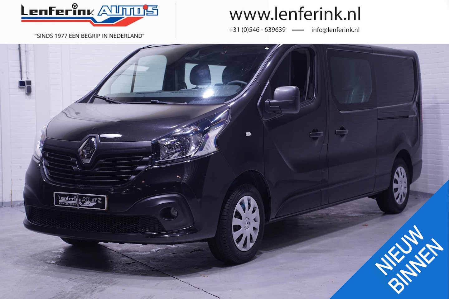 Renault Trafic - 1.6 dCi 120 pk L2 Dubbel Cabine 2x Schuifdeur Navi, Airco, Cruise Control, NAP, 1e Eigenaa - AutoWereld.nl