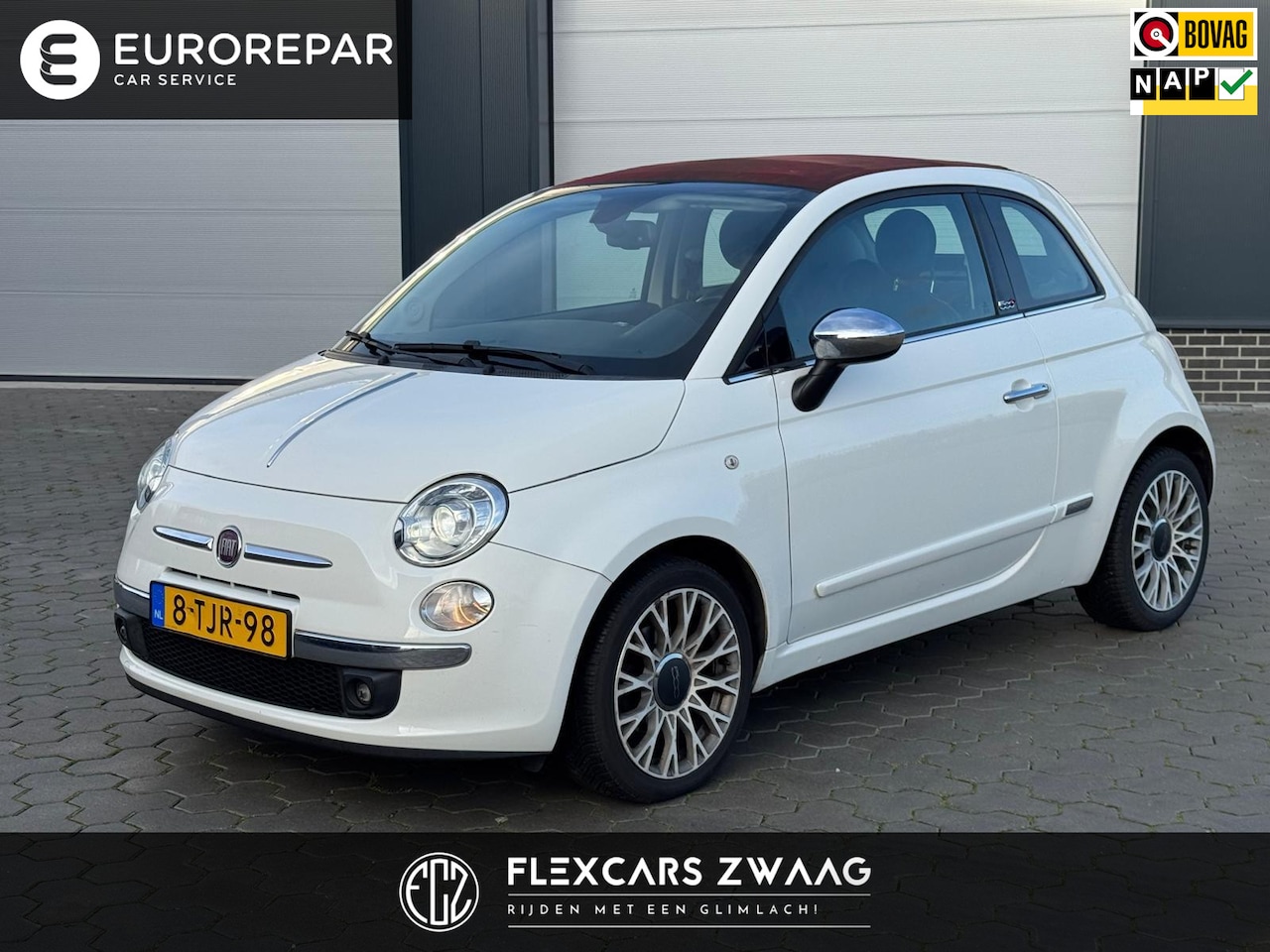 Fiat 500 C - 0.9 TwinAir Turbo Lounge - Automaat - Leder - Xenon - Climate - Org.NL - AutoWereld.nl