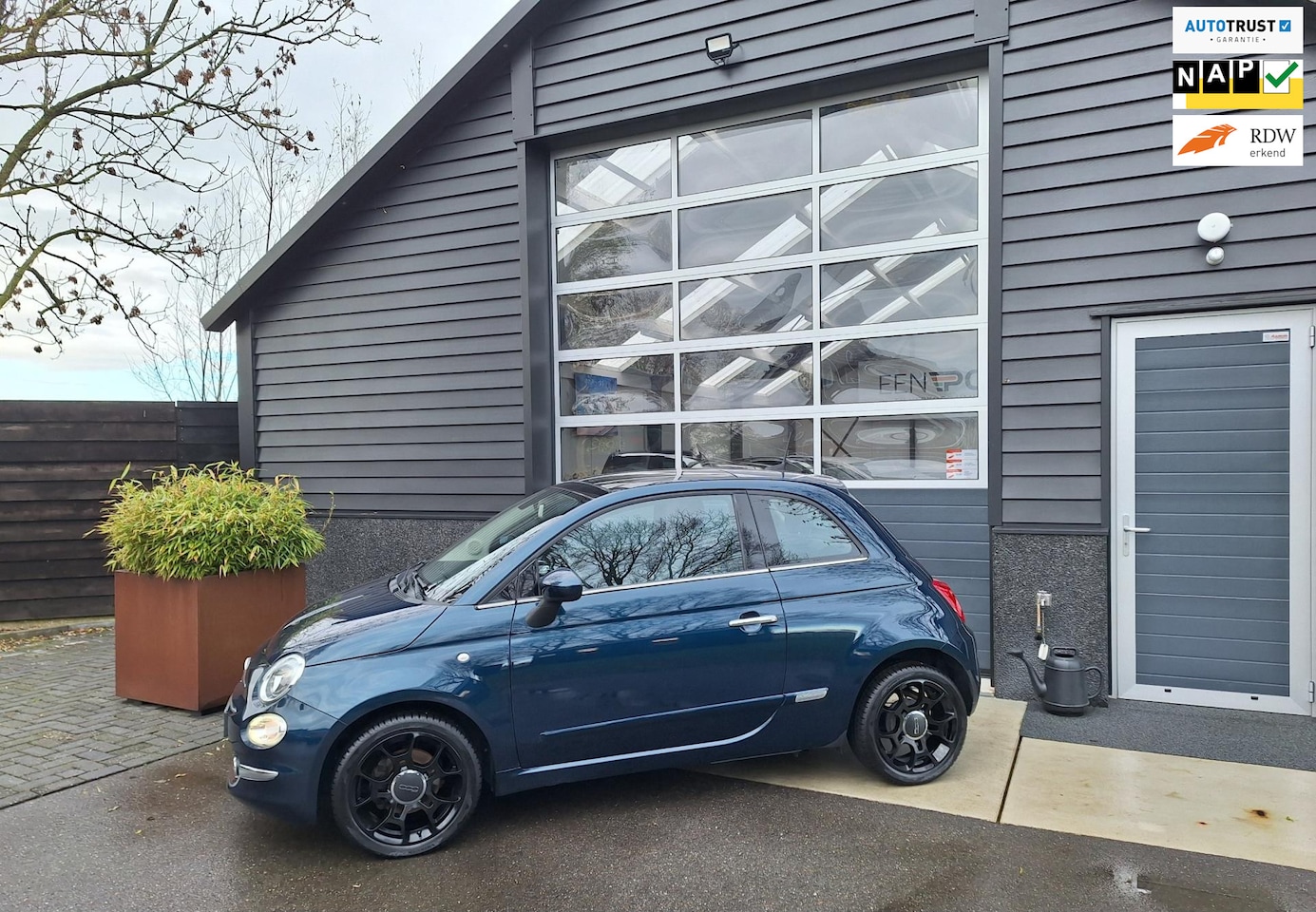 Fiat 500 - 0.9 TwinAir Turbo Lounge 1e Eig. BTW-Auto, Panoramadak, Navigatie-Full-Map, Airco, Cruise- - AutoWereld.nl