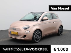 Fiat 500 C - La Prima 42 kWh | Leder Interieur | Navigatie | Climate-Control | Camera |