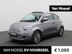 Fiat 500 C - 500e Icon 42 kWh | Elektrisch bedienbaar dak | Apple Carplay / Android Auto | Stoelverwarm