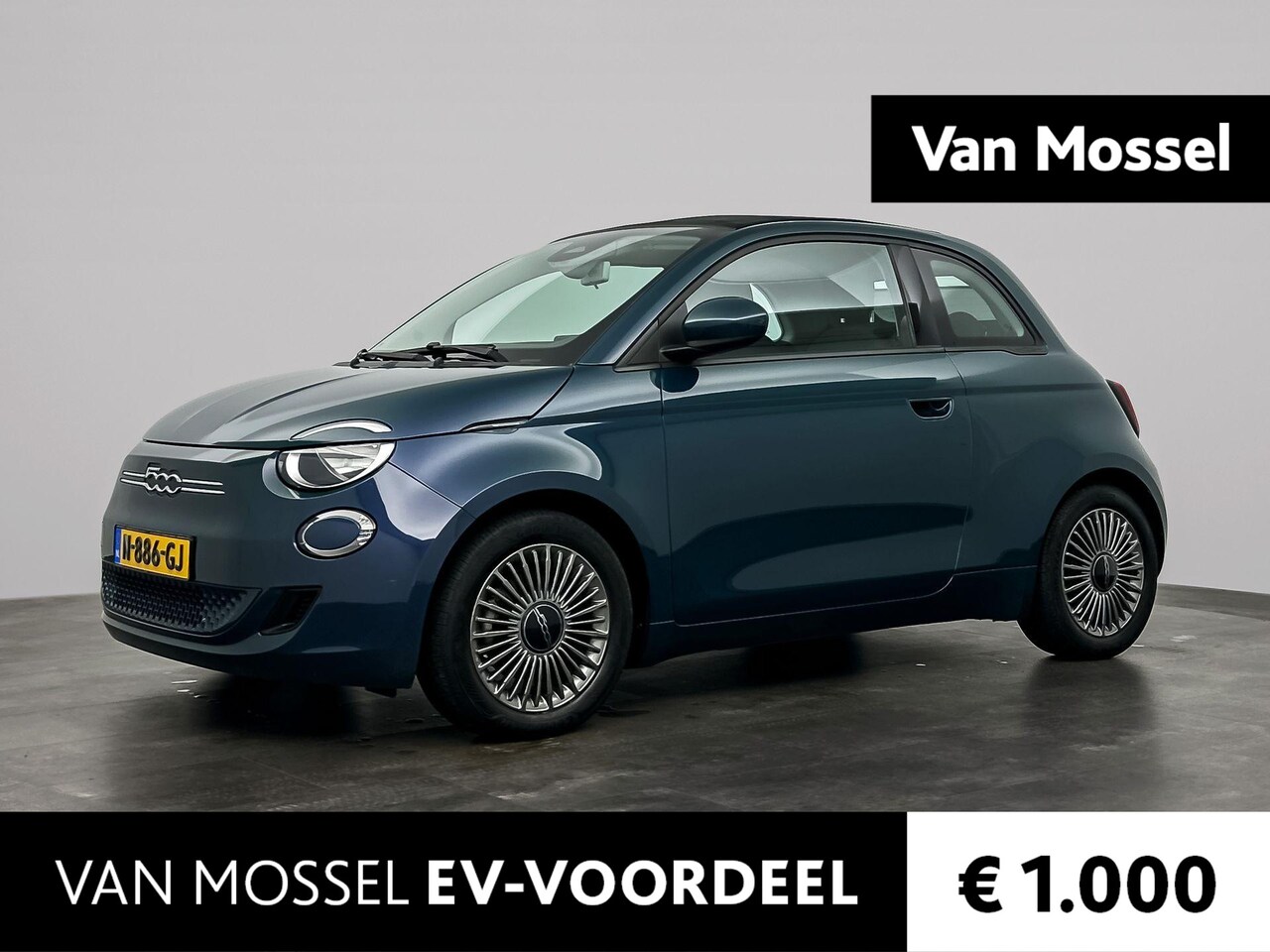 Fiat 500 C - Icon 42 kWh | NAV | CarPlay | ECC | PDC | LMV | €2000,- SUBSIDIE! | - AutoWereld.nl