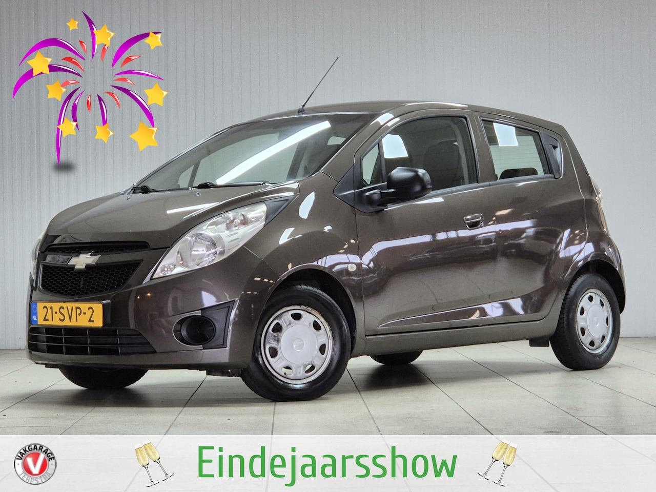 Chevrolet Spark - 1.0 16V LS Bi-Fuel/ Airco/ C.V./ Elek. Ramen/ Isofix/ Deelbare achterbank/ Radio-CD AUX & - AutoWereld.nl