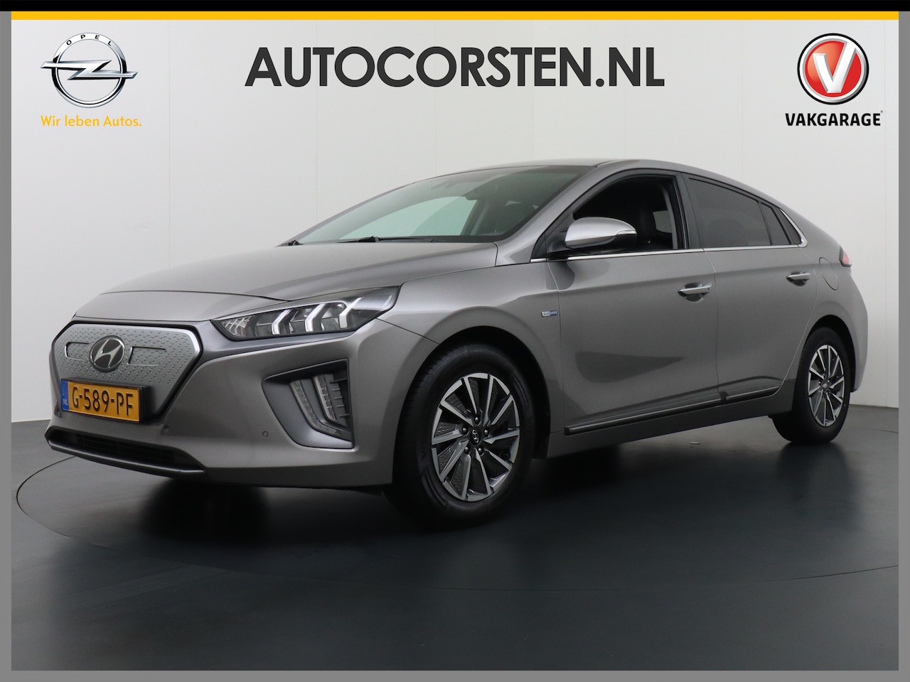 Hyundai IONIQ - Premium EV 38kWh Apple Carplay Android Auto Navi Ecc Leder Elec.Stoel + Verwarming/ventila - AutoWereld.nl