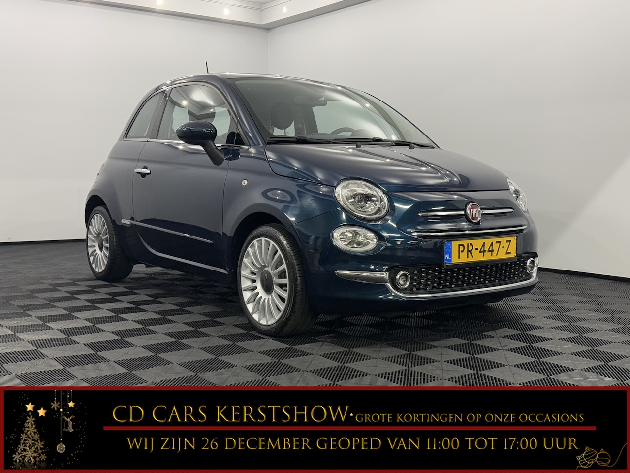 Fiat 500 - 0.9 TwinAir Turbo Lounge Pano, Half leder, Navi, Parkeer sensoren, Clima, Cruise control - AutoWereld.nl