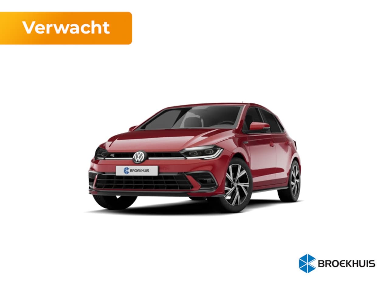 Volkswagen Polo - 1.0 TSI 95 5MT R-Line | 'App-Connect' draadloze smartphone integratie | Achterlichten LED, - AutoWereld.nl