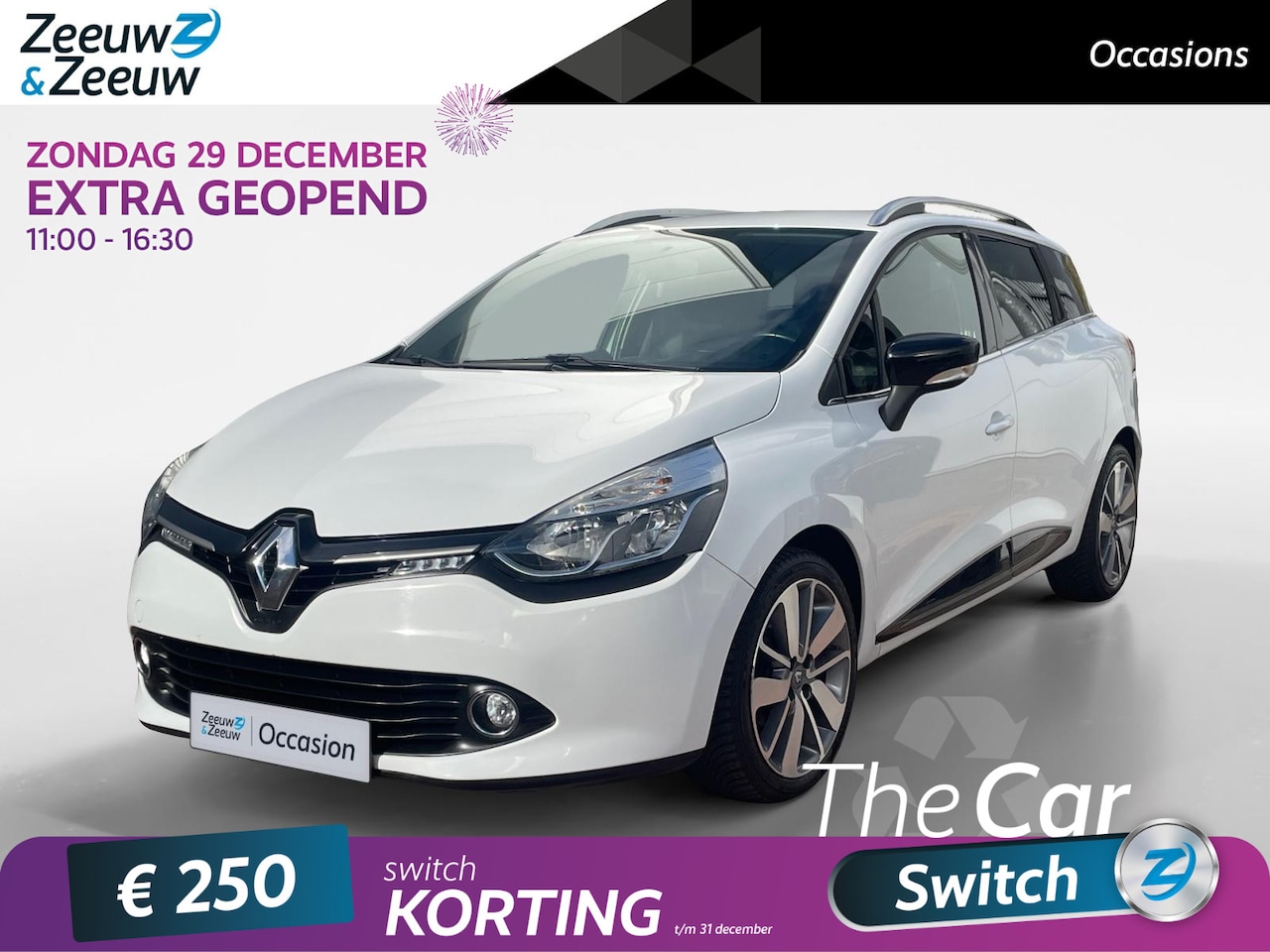 Renault Clio Estate - 0.9 TCe Night&Day | Cruise Control | Airco | Navigatie | Bluetooth | LM Velgen | 12 Maande - AutoWereld.nl