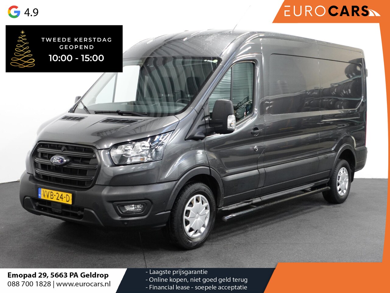 Ford Transit - 330 2.0 TDCI L3H2 Trend Airco Navigatie Bluetooth Camera V+A DAB+ Cruise Control - AutoWereld.nl