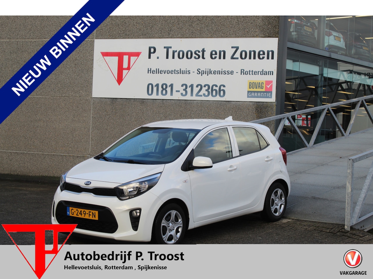 Kia Picanto - 1.0 MPi ComfortPlusLine Airco/Android Auto/Apple Carplay/Elektrische Ramen Voor& Achter/Bl - AutoWereld.nl