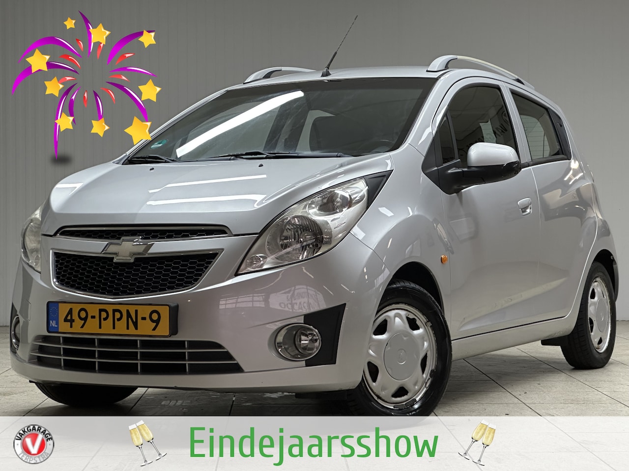 Chevrolet Spark - 1.0 16V LS Bi-Fuel/ 14'' LMV/ Airco/ C.V. Afstand/ Elek. pakket/ Isofix/ Radio-CD AUX & US - AutoWereld.nl