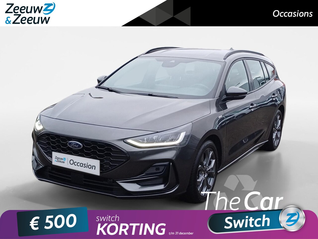 Ford Focus Wagon - 1.0 EcoBoost Hybrid St-Line | Automaat | Achteruitrijcamera | Led Koplampen | Keyless | El - AutoWereld.nl